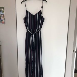 Striped jumpsuit